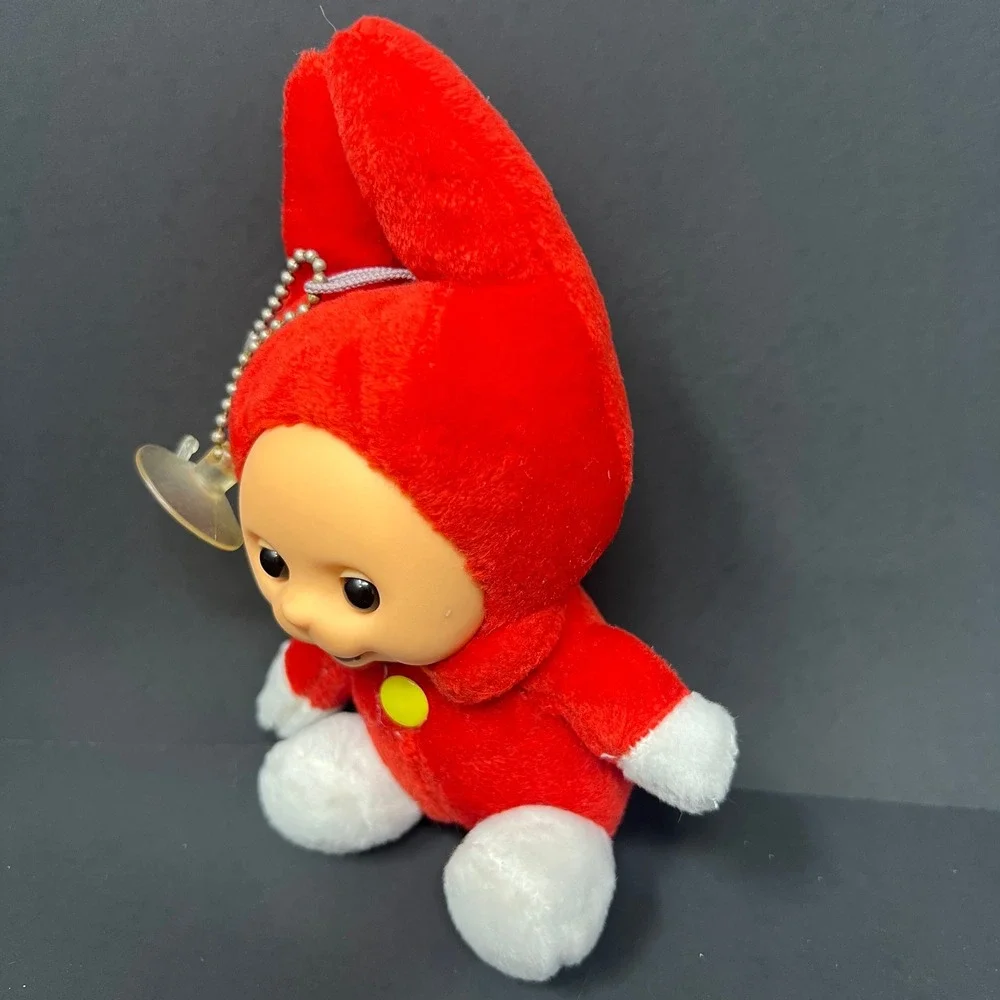 Playskool Teletubbies Po 6 Inch Red Plush Rubber Face Window Hanger Doll